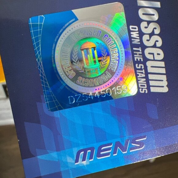 COLOSSEUM UNIVERSITY OF MICHIGAN Men's Polo Shirt Blue Maize Sz M NWT - Picture 5 of 5